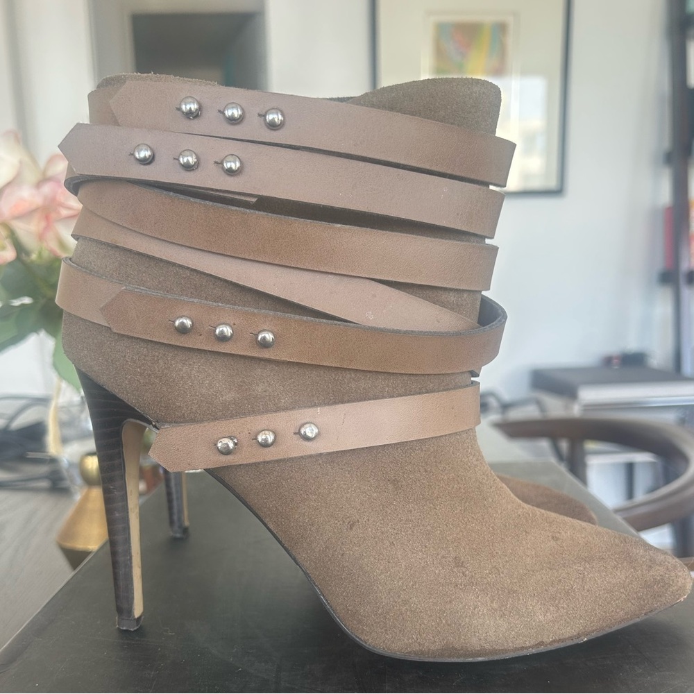 Joe’s Jeans Landry Tan Leather Booties